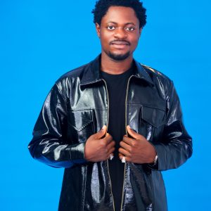 Ẹ̀MÍ Leather Utility Zip Jacket Black - Image 3