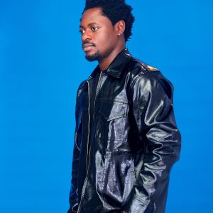 Ẹ̀MÍ Leather Utility Zip Jacket Black - Image 4