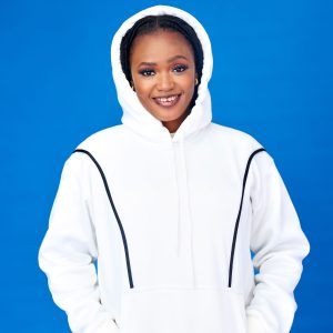 Essential Structured Hoodie – White Unisex - Image 2
