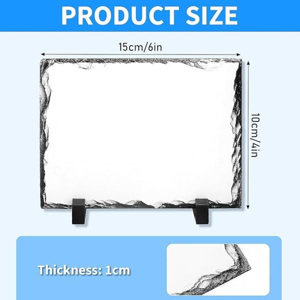 Personalised Photo Slate Plaque 6x4 Inch