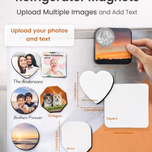 Multiple Personalised Custom Magnetic Photo Fridge Magnets