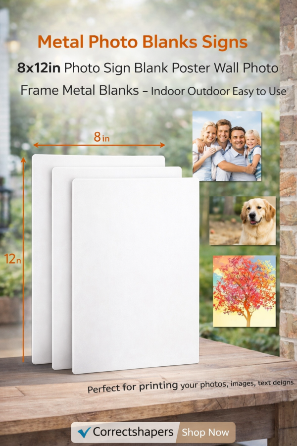 Custom Metal Photo Print Sign 8x12 Inch