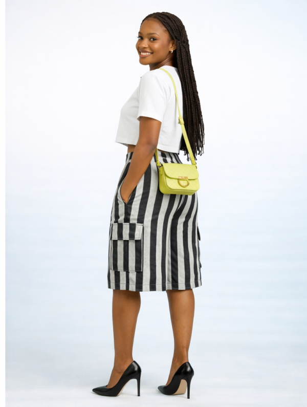 Okin Classic Aso Oke Cargo Shorts – Handwoven Okin Collection