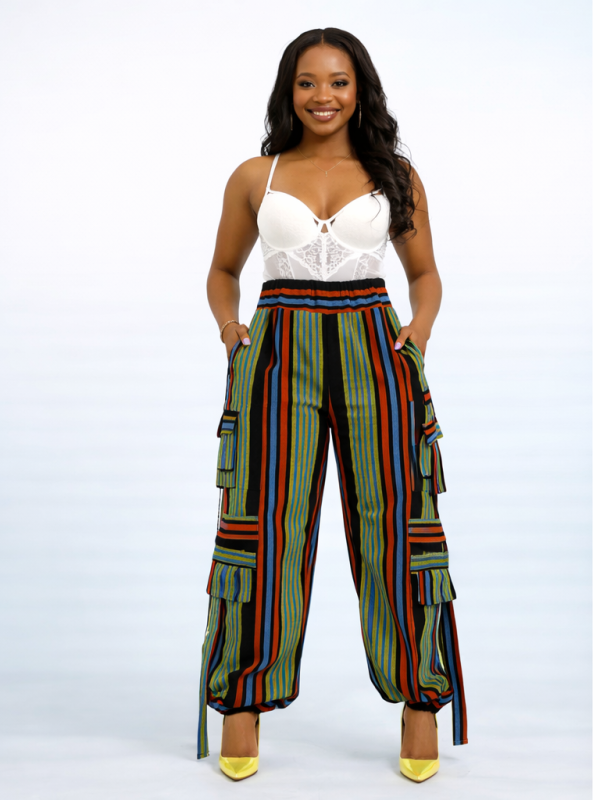 Okin Luxe Aso Oke Cargo Trousers – Okin Collection