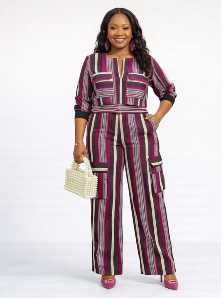 Okin Royale Aso Oke Jacket & Pant Set – Handwoven Luxury Two-Piece Co-Ord - Image 1