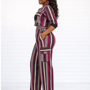 Okin Royale Aso Oke Jacket & Pant Set – Handwoven Luxury Two-Piece Co-Ord - Image 2